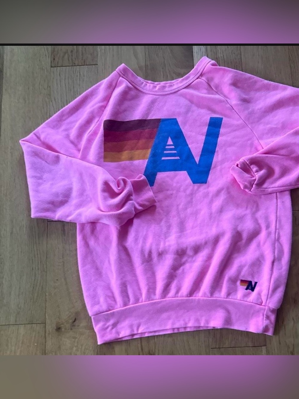 Aviator Nation Pink Sweatshirt size S